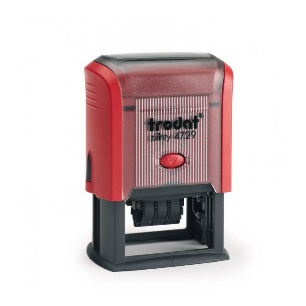 Датник Trodat Printy 4729 с цифри, височина на шрифта 3.0 мм, 50х30 мм син тампон