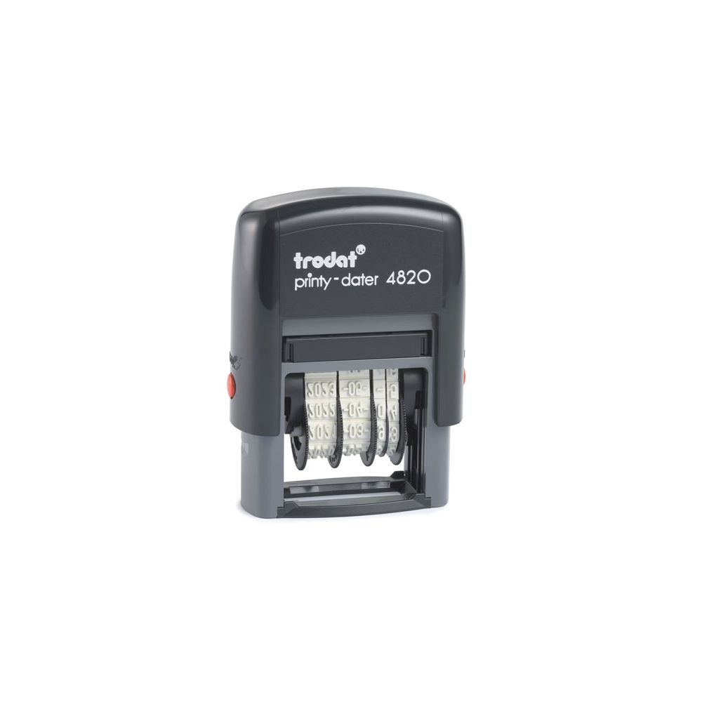Датник Trodat Printy 4820 с цифри, височина на шрифта 4 мм, син тампон