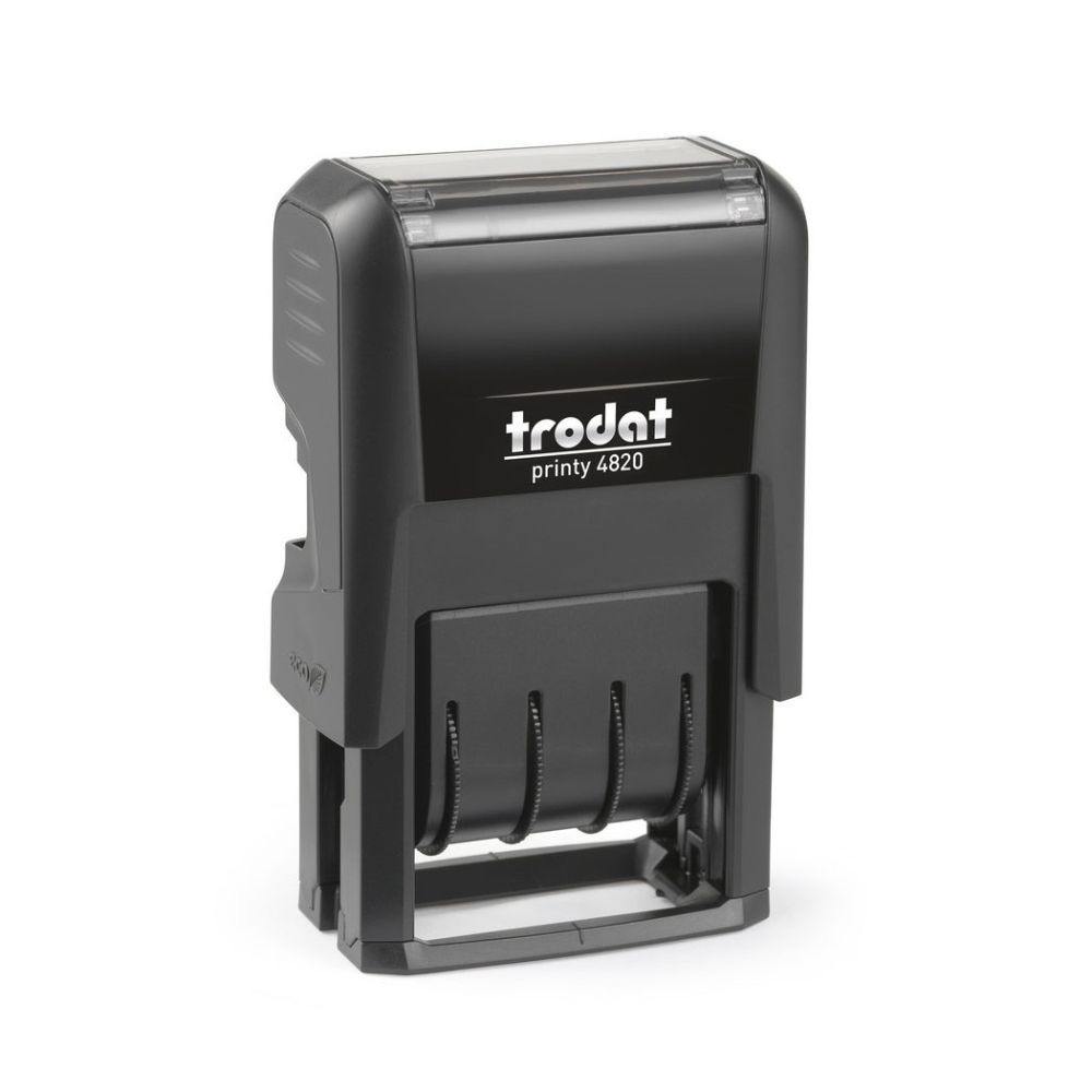 Датник Trodat Printy 4820 с цифри, височина на шрифта 4 мм, син тампон