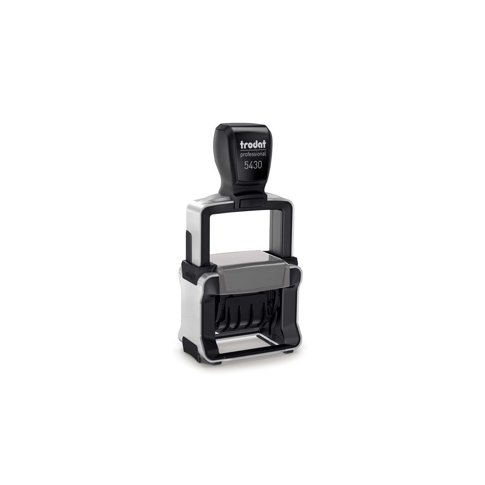 Датник Trodat Professional 5430, с цифри, височина на шрифта 4 мм, клише 41х24 мм, син тампон