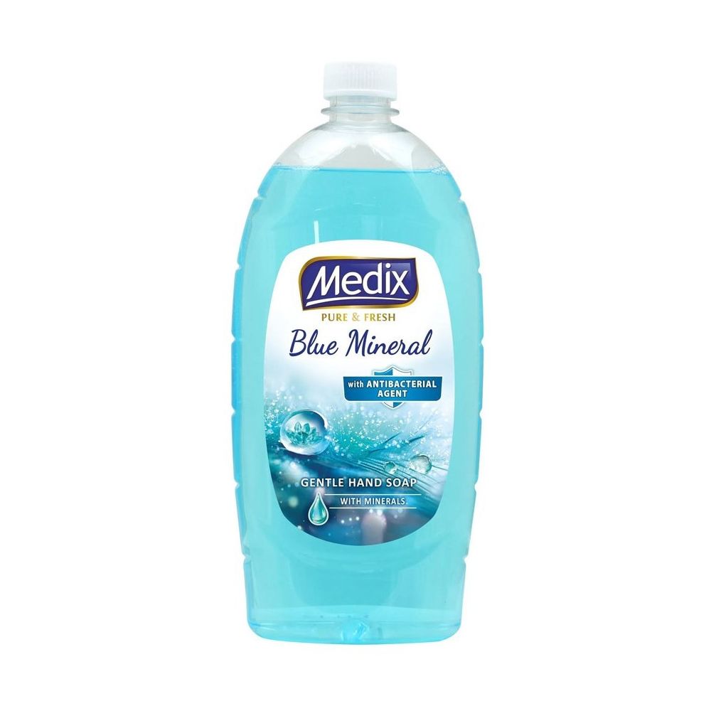 Течен сапун Medix Pure&Fresh Blue Mineral, аромат на море, пълнител, 800 мл Течен сапун Medix Pure&Fresh Blue Mineral, аромат на море, пълнител, 800 мл