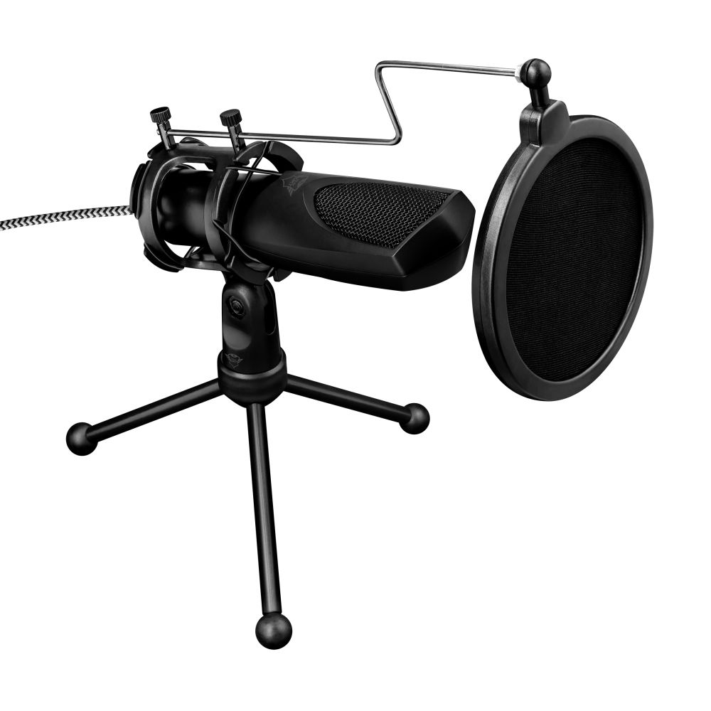 Микрофон TRUST GXT 232 Mantis Streaming, за компютър, USB, черен