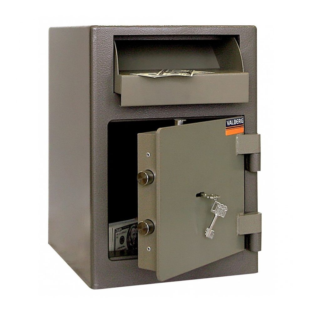 Депозитен сейф Valberg ASD 19 с механична брава, външни размери 489x342x400 мм