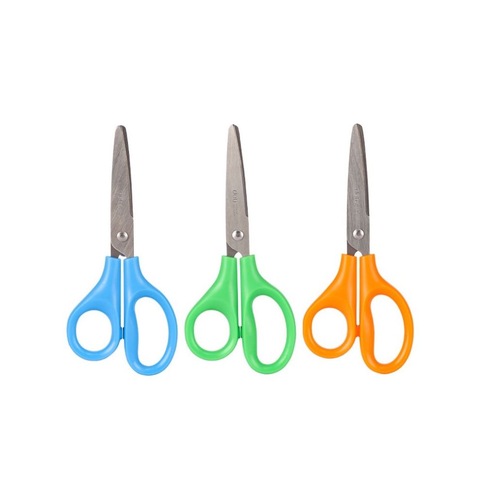 Детска ножица Deli Pixicut E6012, 130 мм, цветни дръжки и заоблен връх