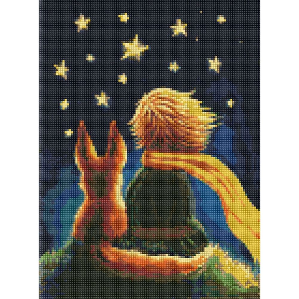 Диамантена мозайка IDEYKA KIDS, с подрамка, FAIRY FRIENDS/Малкият принц, 30х40 см