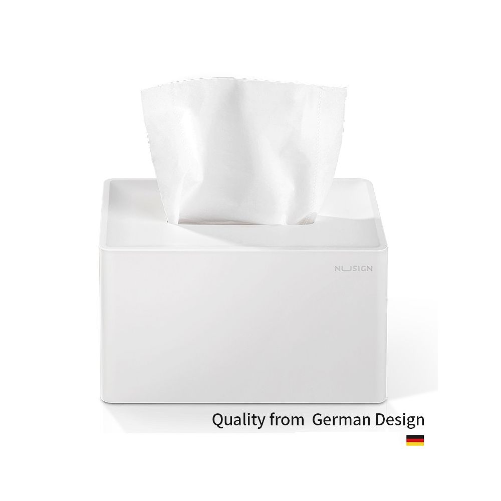 Диспенсър за салфетки NuSign NS911, настолен, бял, 175х120х108 мм
