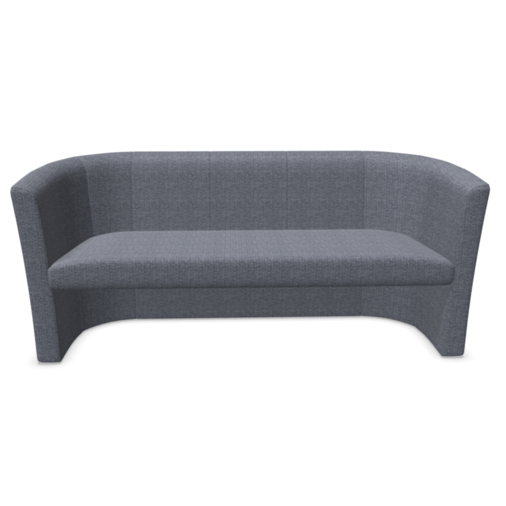 Диван Club-Trio, триместен, 1790х630х770 мм, дамаска текстил Sempre Melange(1)SMM02, сива