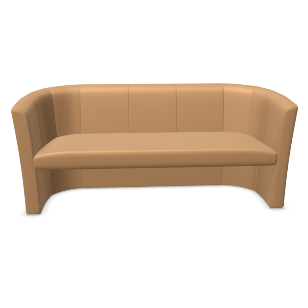 Диван Club-Trio, триместен, 1790х630х770 мм, тапицерия кожа Fine Leather(5)LE06, цвят пясъчножълт