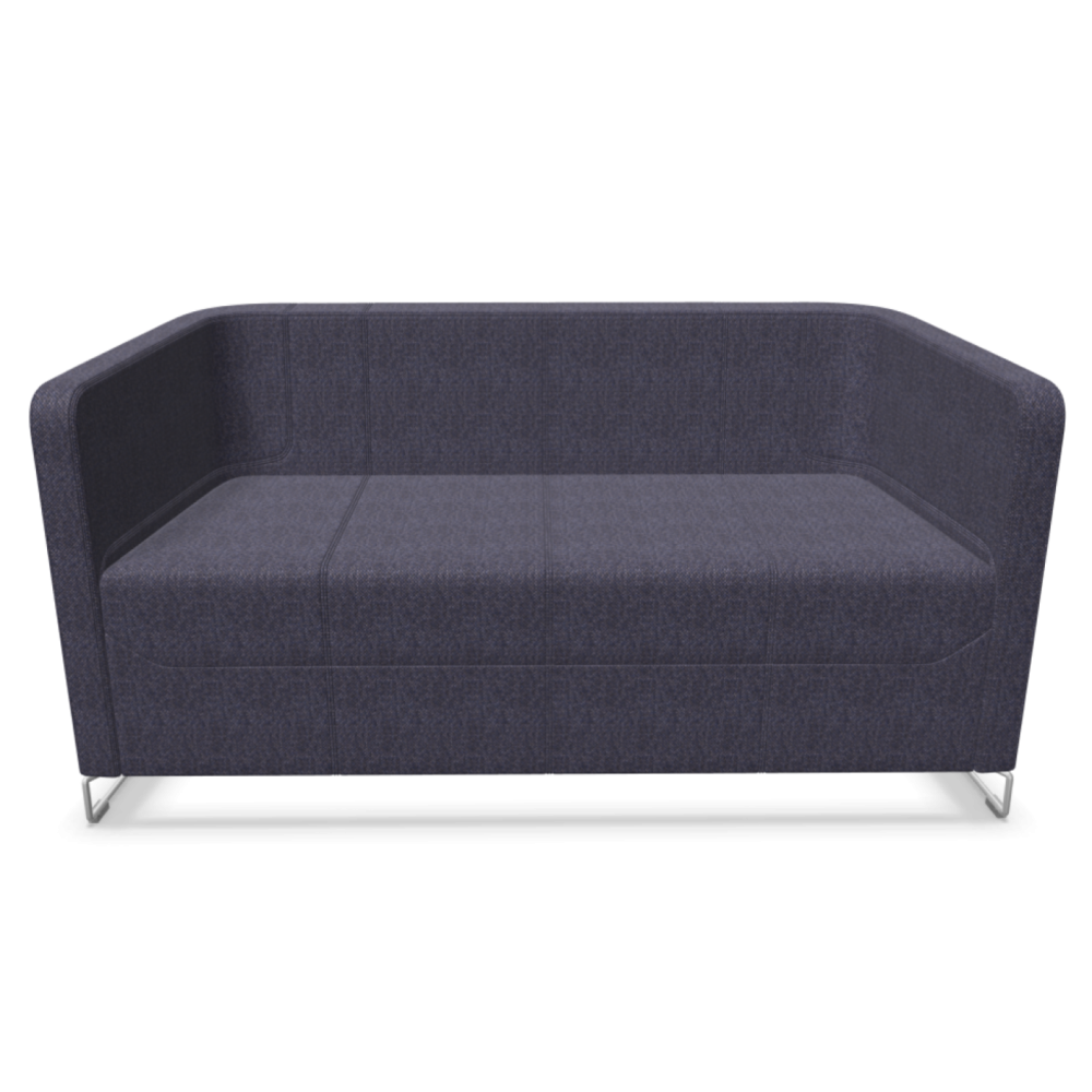 Диван Granite, двуместен, 1470х880х700 мм, дамаска Moulin-FR(3)MU47, сапфиреносиня