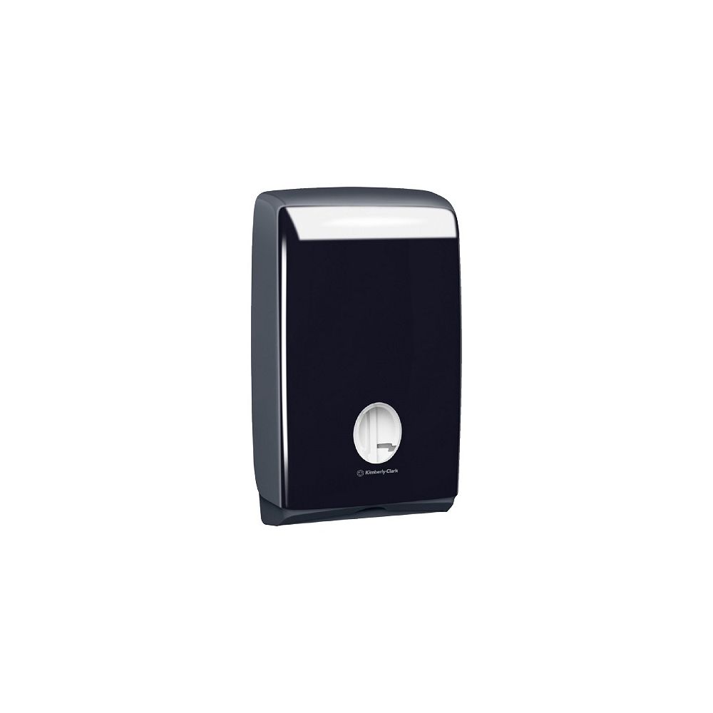Дозатор за кърпи за ръце Kimberly-Clark Aquarius 7171, пластмасов, черен, 399х265х136 мм