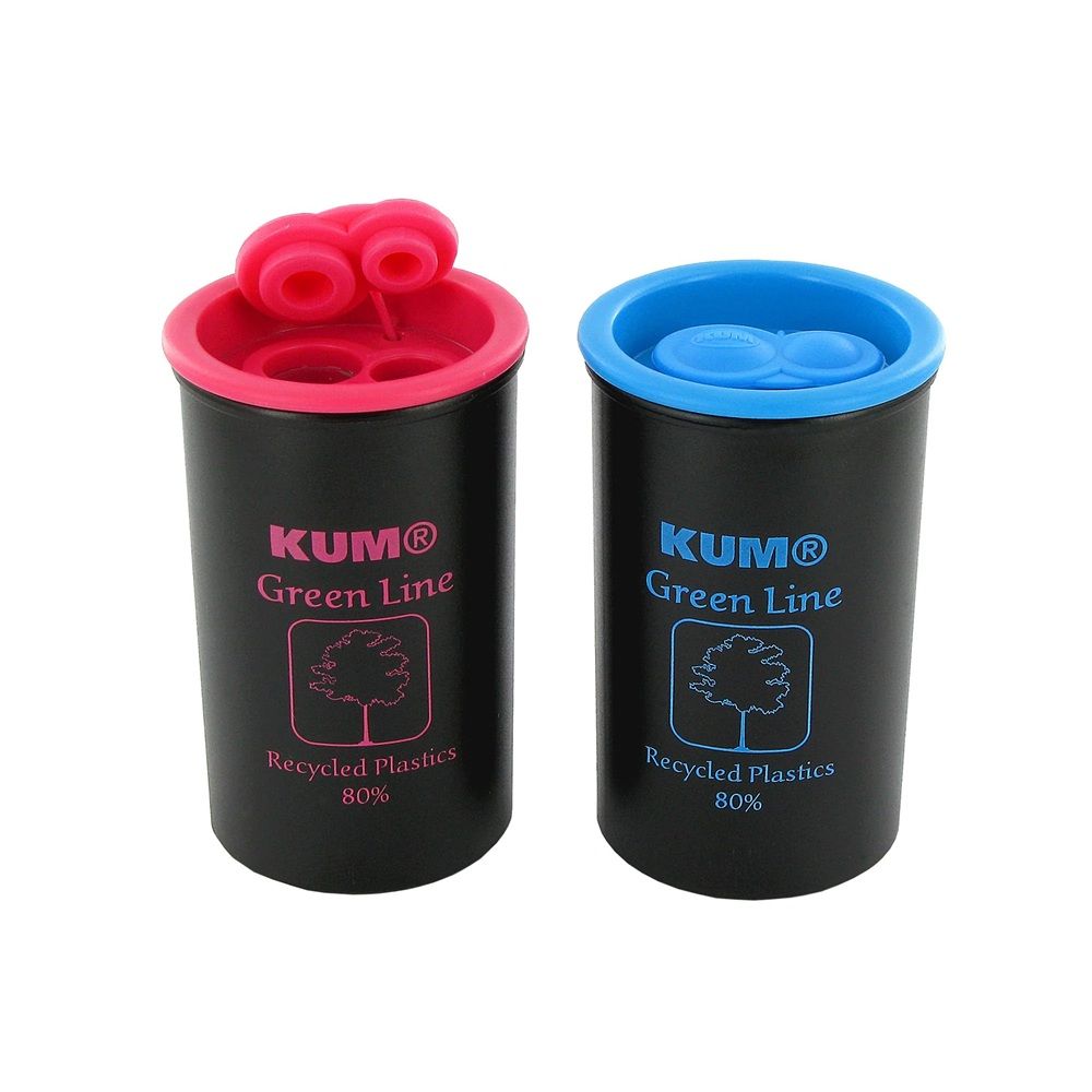 Двойна острилка с контейнер KUM Green Line 1870 KK2, ф 8/11 мм, 80% рециклирана пластмаса