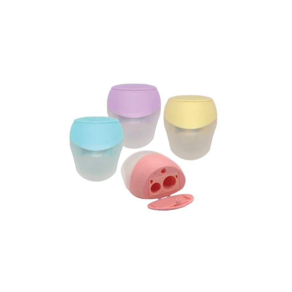 Двойна острилка с контейнер KUM Pencil-Pal K2 Pastell, ф 8/11 мм, цветна