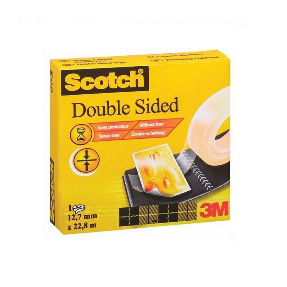 Двойнолепяща лента Scotch 665, 12.7 мм х 22.8 м
