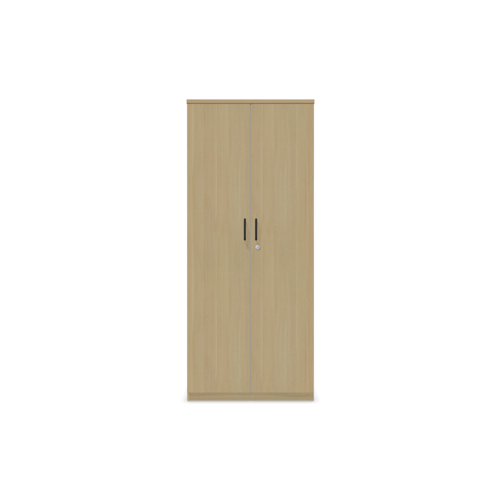 Двукрилен гардероб Easy Space D2, 800х445х1895мм, ПДЧ 25 мм, черна метална дръжка, дъб Кайзерберг