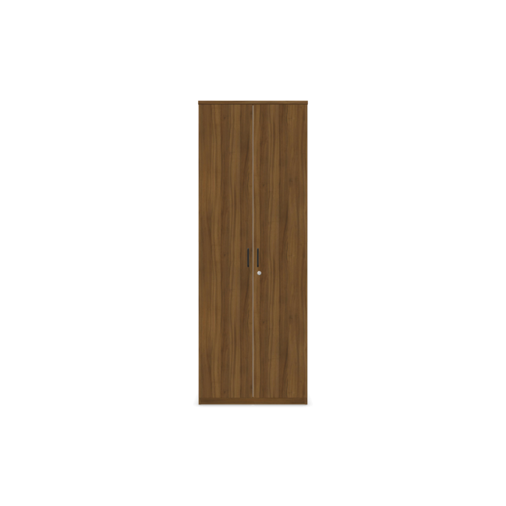 Двукрилен гардероб Easy Space D2, 800х445х2225мм, ПДЧ 25 мм, черна метална дръжка, орех Дижон