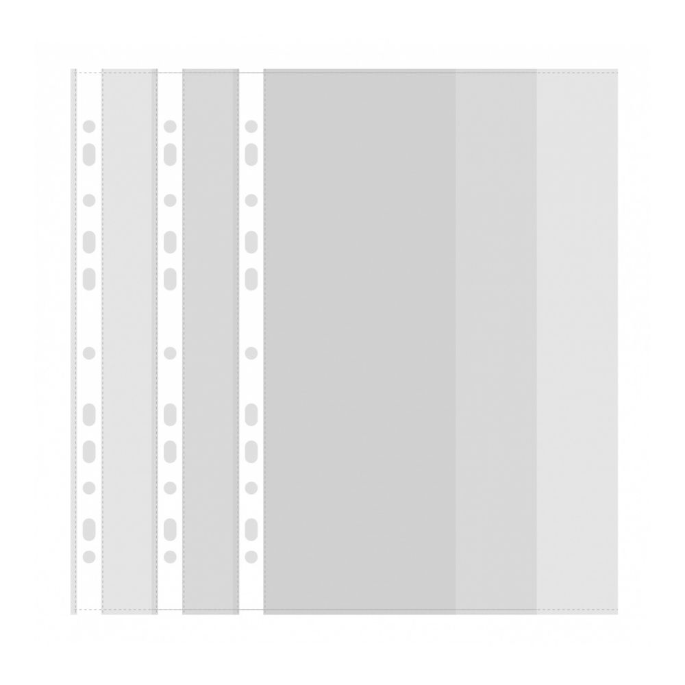 Джоб с европерфорация Deli Start, EF20002, A4, РР 35 mic, кристал, 100 бр.