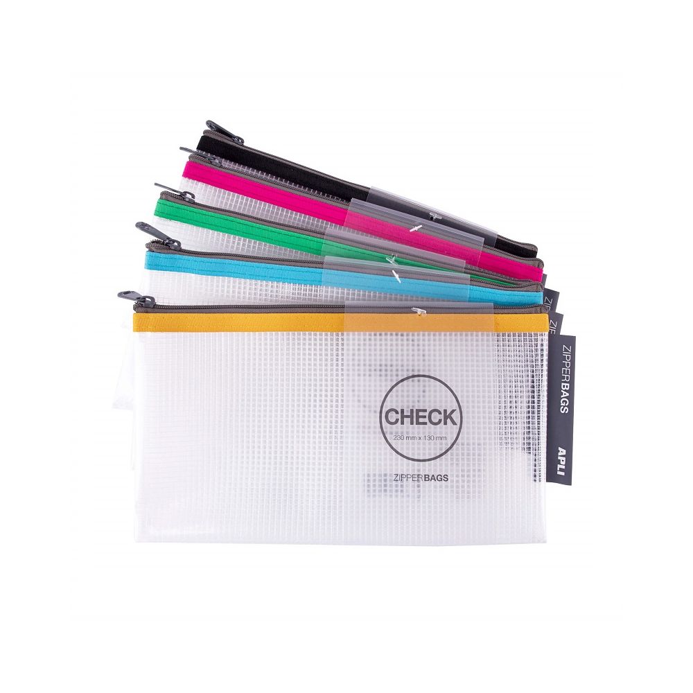 Джоб с цип APLI, DL+, 230х130 мм, материал EVA, прозрачен