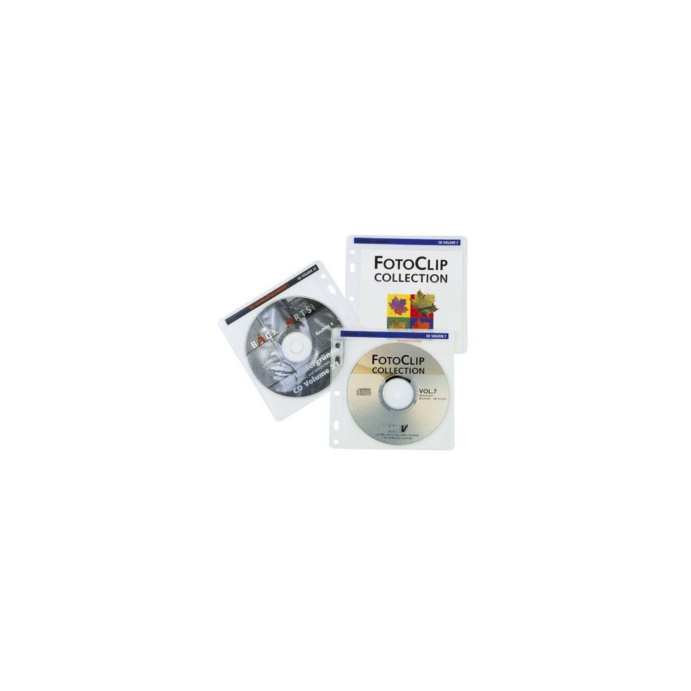 Джоб за CD HAMA, с перфорация, PVC, кристал, безцветен