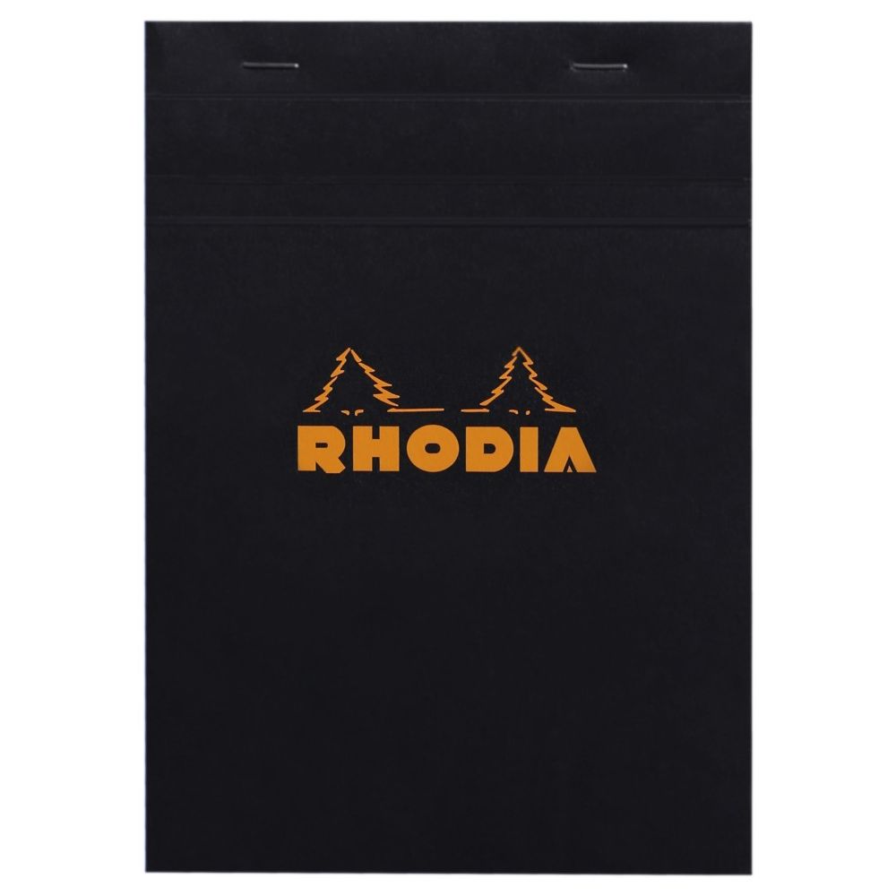 Пад с телчета RHODIA Black N°16, A5, 80 л., каре 5x5 мм 80 г, хартия Clairefontaine 80 г