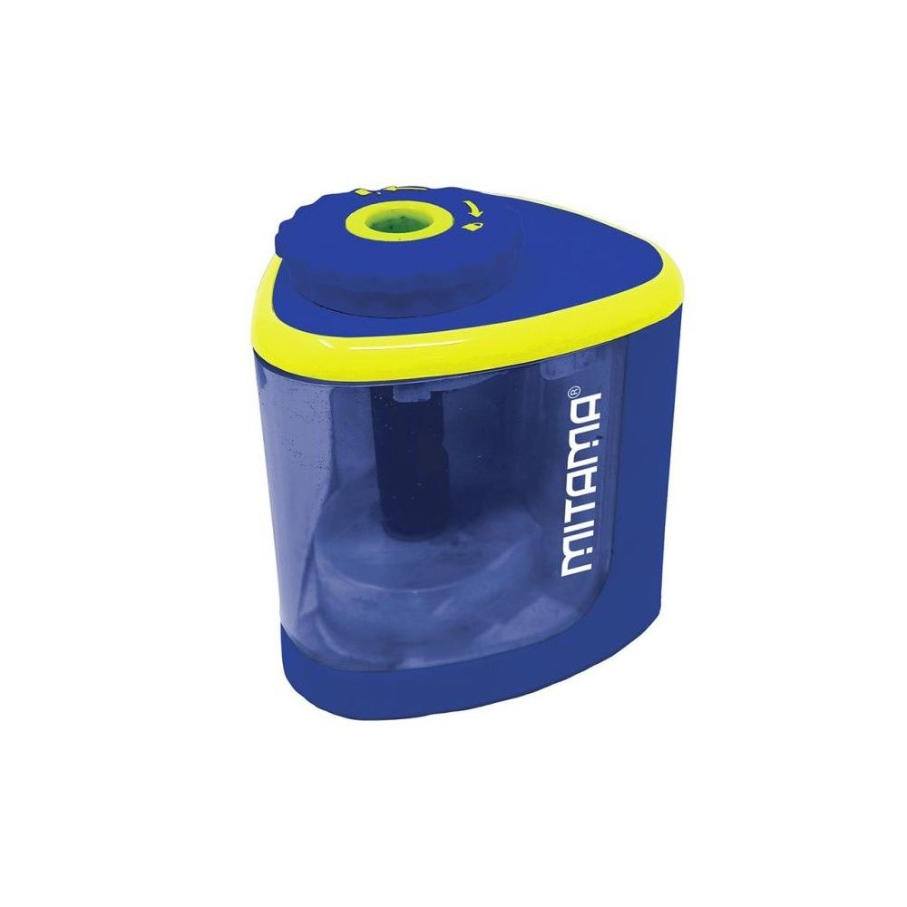 Единична електрическа острилка MITAMA Super Blade, ф 8 мм, с допълнително ножче, синя