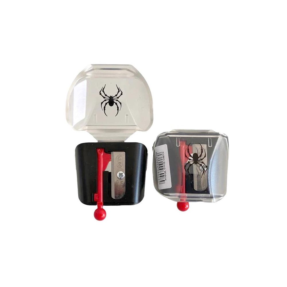 Единична острилка с контейнер KUM Black Widow, ф 8 мм, за пастели и меки моливи