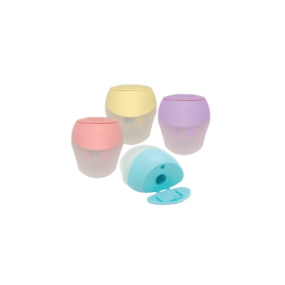 Единична острилка с контейнер KUM Pencil-Pal K1 Pastell, ф 8 мм, цветна