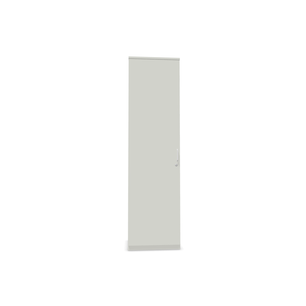 Еднокрилен гардероб Easy Space D1, 600х445х1895мм, ПДЧ 25 мм, бяла метална дръжка, бял