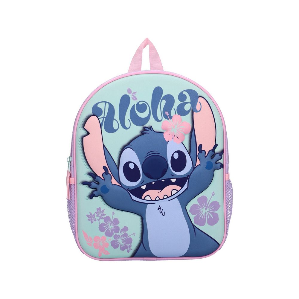 Раница за детска градина VADOBAG Stitch Fun Bunch, лилава, 3D, 1 отделение