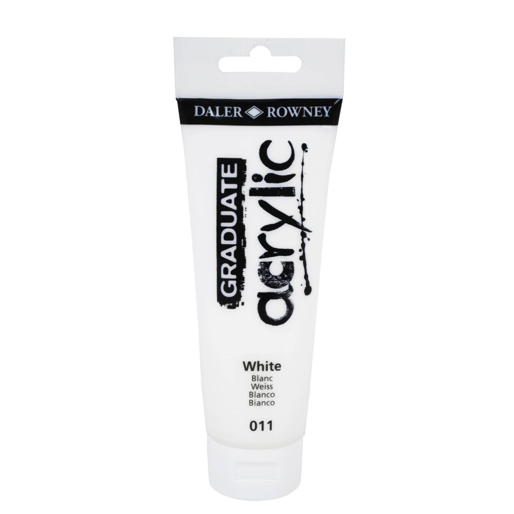 Акрилна боя DALER-ROWNEY Graduate, 120 мл, White