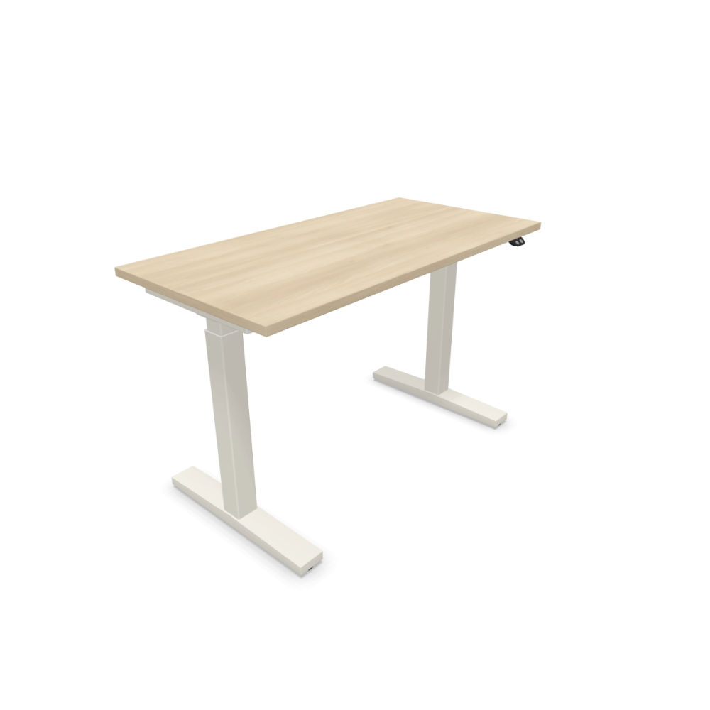 Електрическо бюро eUP2, бяла рамка, 1200х600 мм,ПДЧ 25 мм, акация