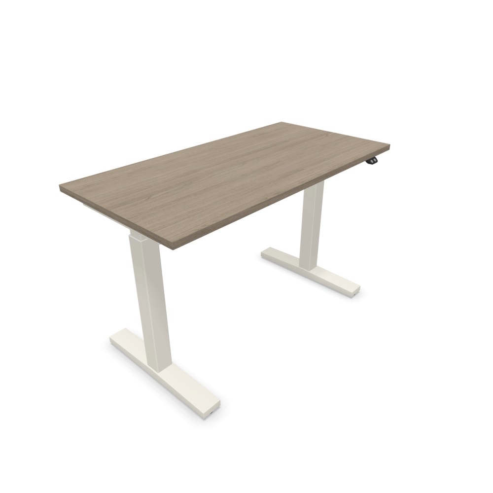 Електрическо бюро eUP2, бяла рамка, 1200х600 мм,ПДЧ 25 мм, дъб Виченца