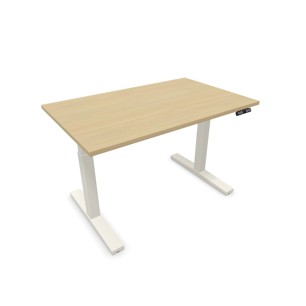 Електрическо бюро eUP3, бяла рамка, 1200х750 мм,ПДЧ 25 мм, дъб Кайзерберг