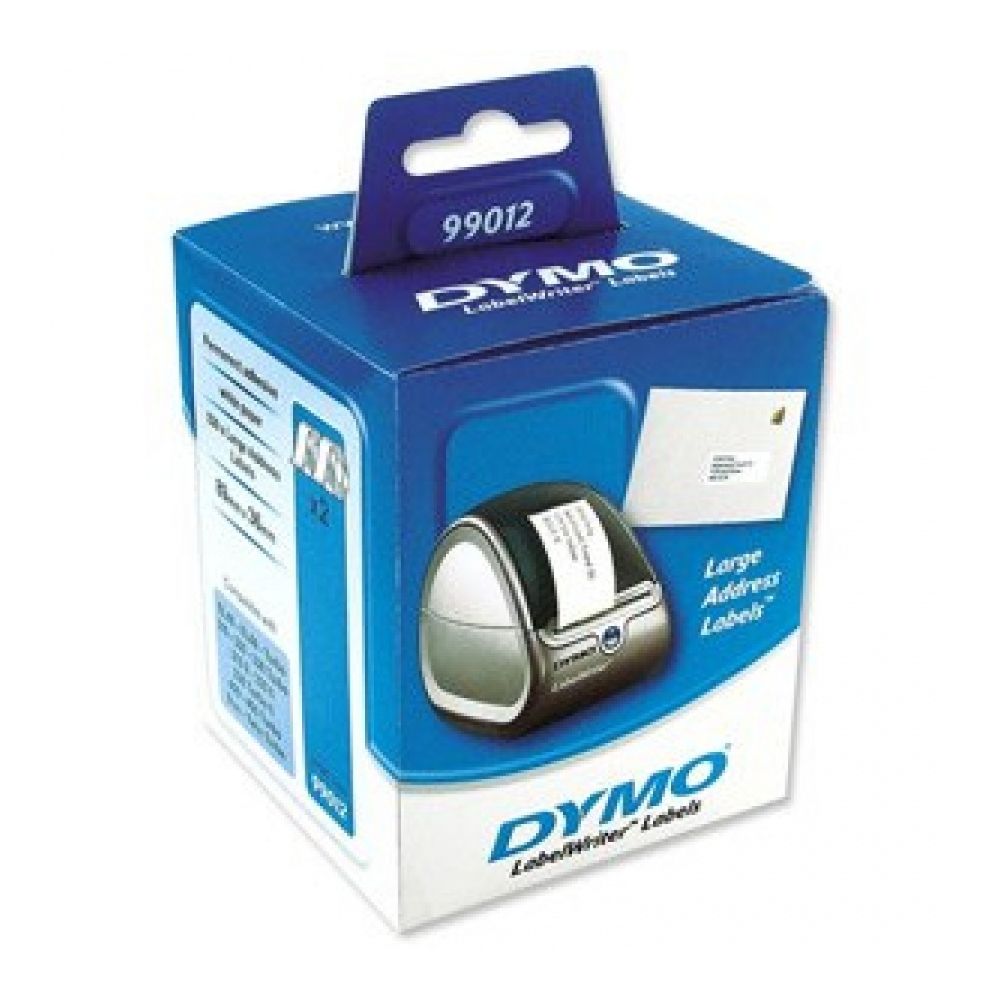 Eтикети на ролка DYMO за LabelWriter 99012 Mailing, 89 х 36 мм, бели, 2 х 260 бр./ролка в кутия