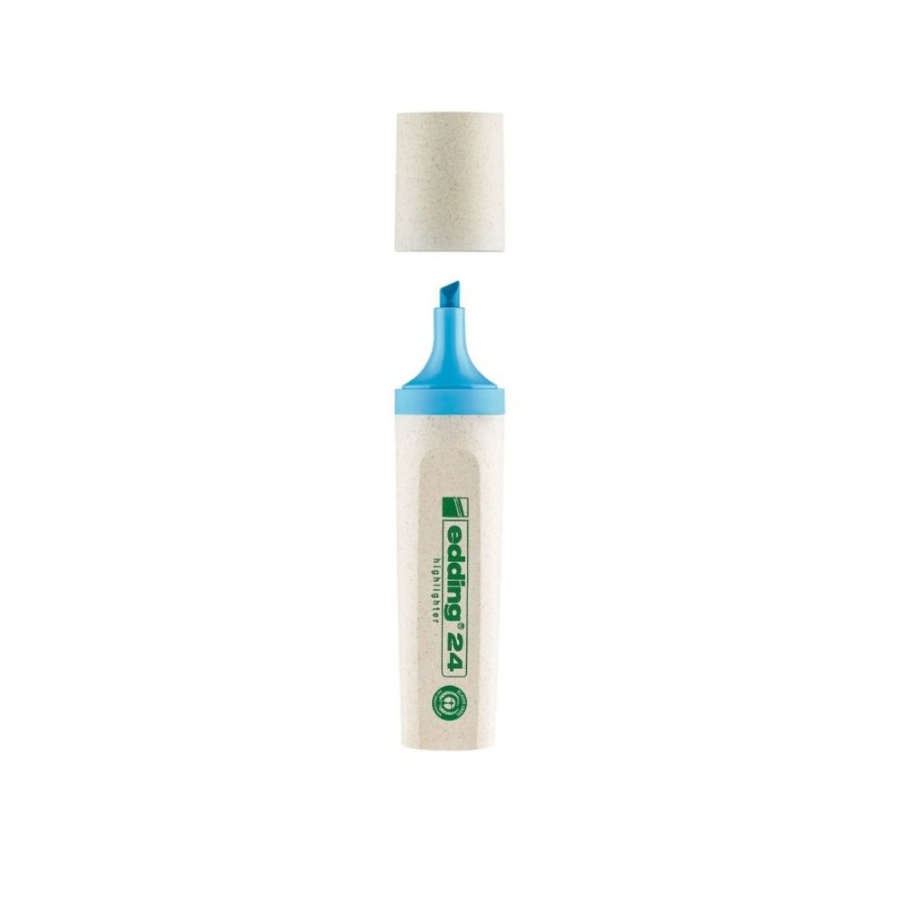 Текстмаркер edding 24 EcoLine, скосен връх 2-5 мм, син Текстмаркер edding 24 EcoLine, скосен връх 2-5 мм, син