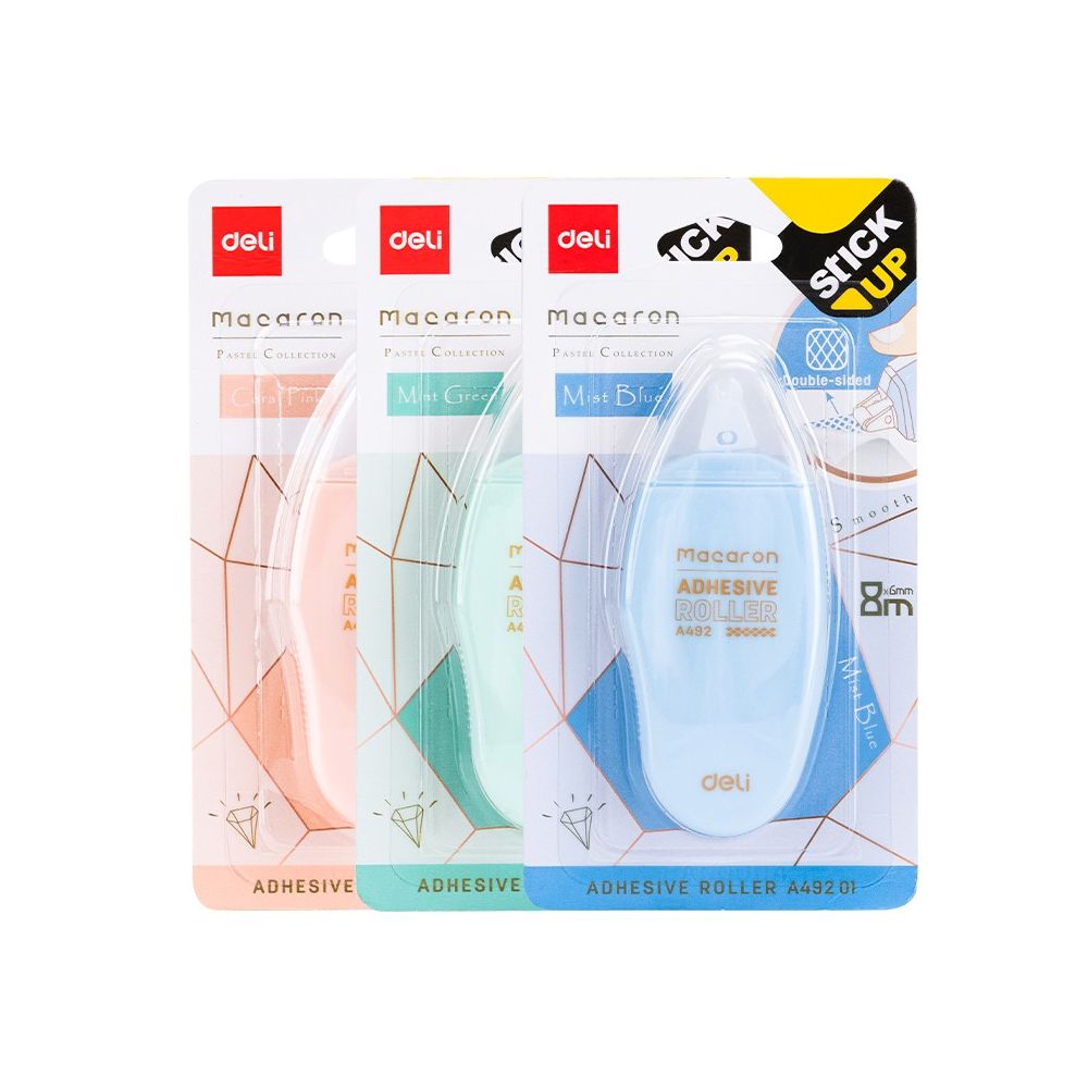 Лепило ролер Deli Stick Up Macaron EА49201, 6 мм х 8 м, блистер