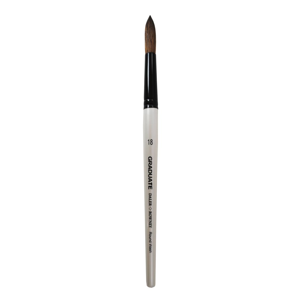 Четка за рисуване DALER-ROWNEY Graduate Pony/Synthetic Round Wash№18, кръгла, естествен и изк. косъм