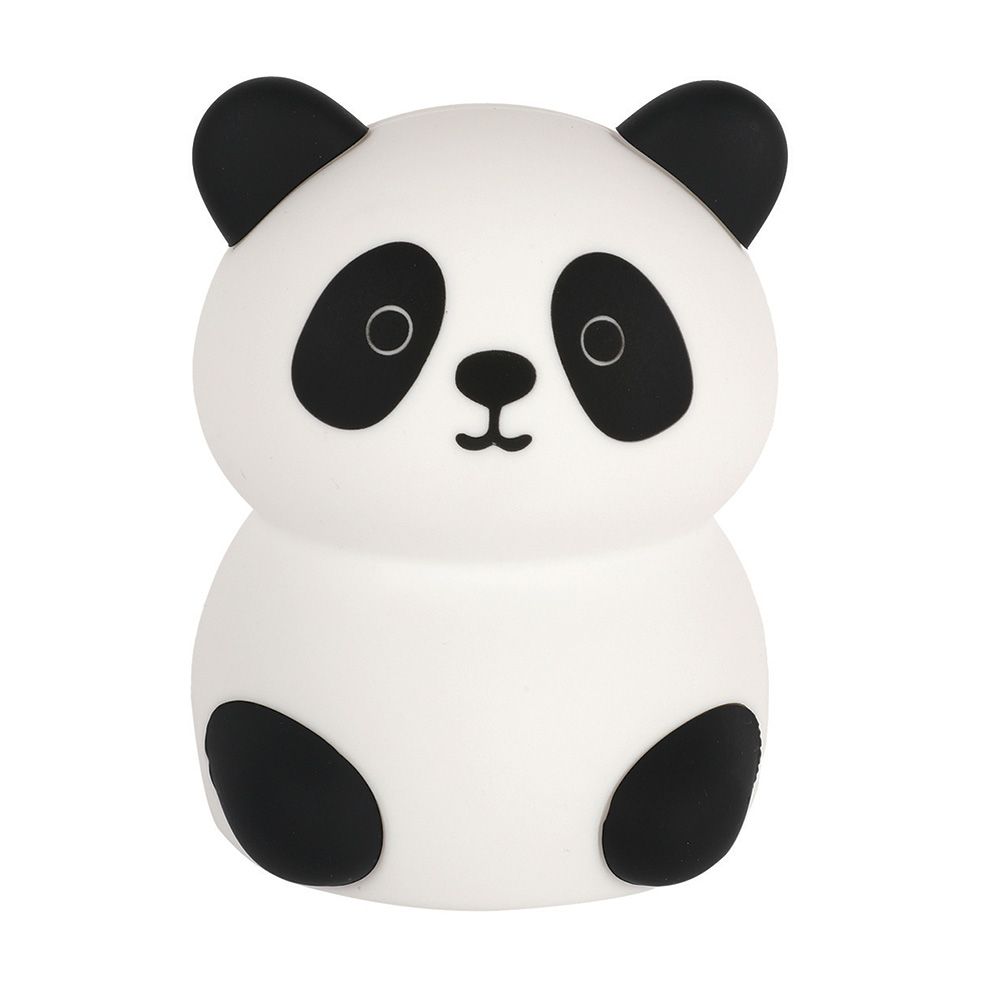 Детска нощна LED лампа Cactus Panda, силиконова, многоцветна, с батерии AAA