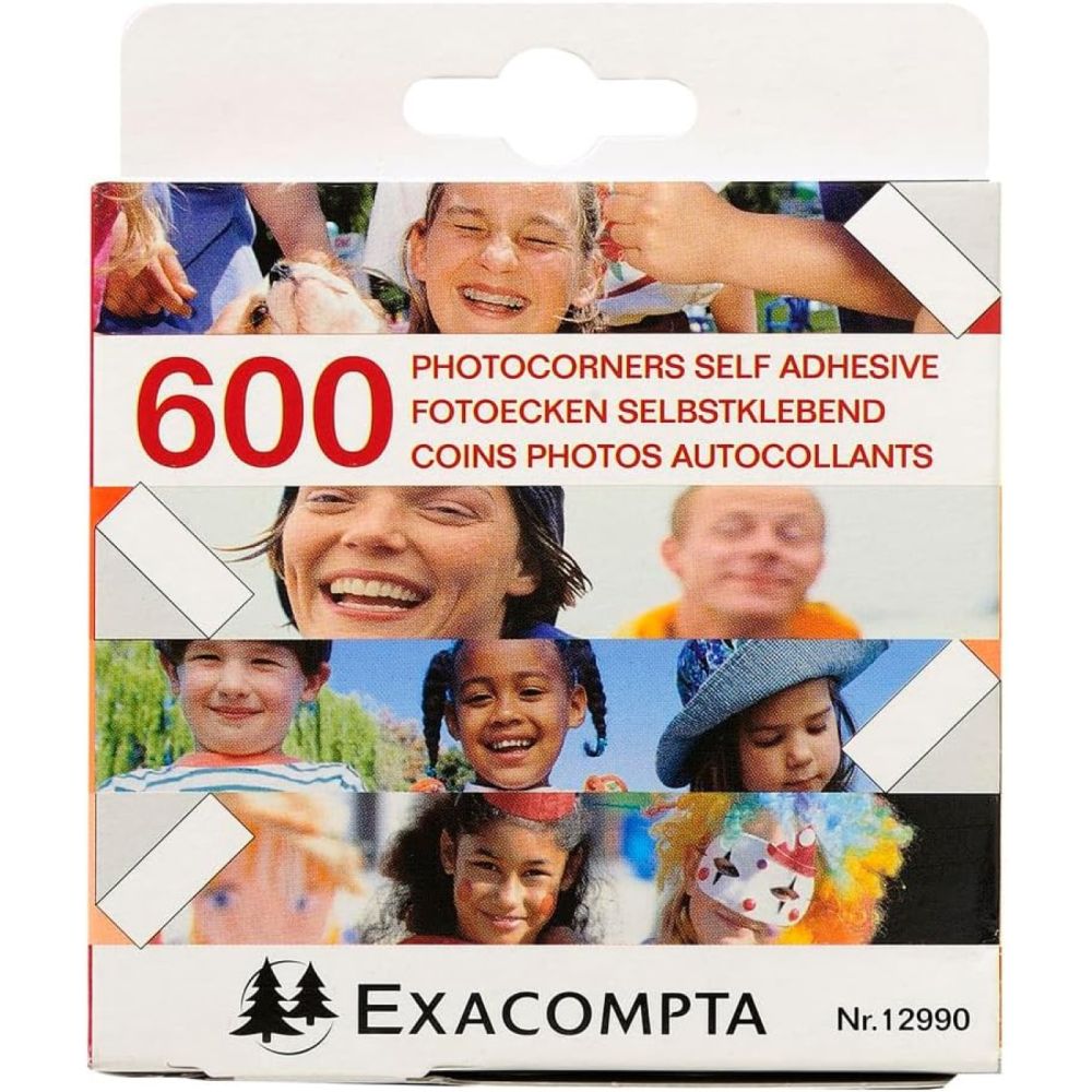 Фотоъгли EXACOMPTA, самозалепващи, 600 бр.