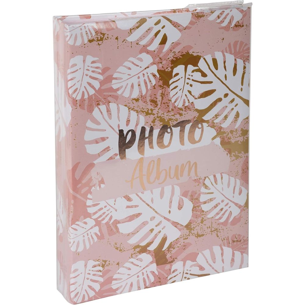 Фотоалбум EXACOMPTA FLORAL, 22.5 х 32.5 см, 100 стр., 200 снимки, с PVC джобове, розов Фотоалбум EXACOMPTA FLORAL, 22.5 х 32.5 см, 100 стр., 200 снимки, с PVC джобове, розов