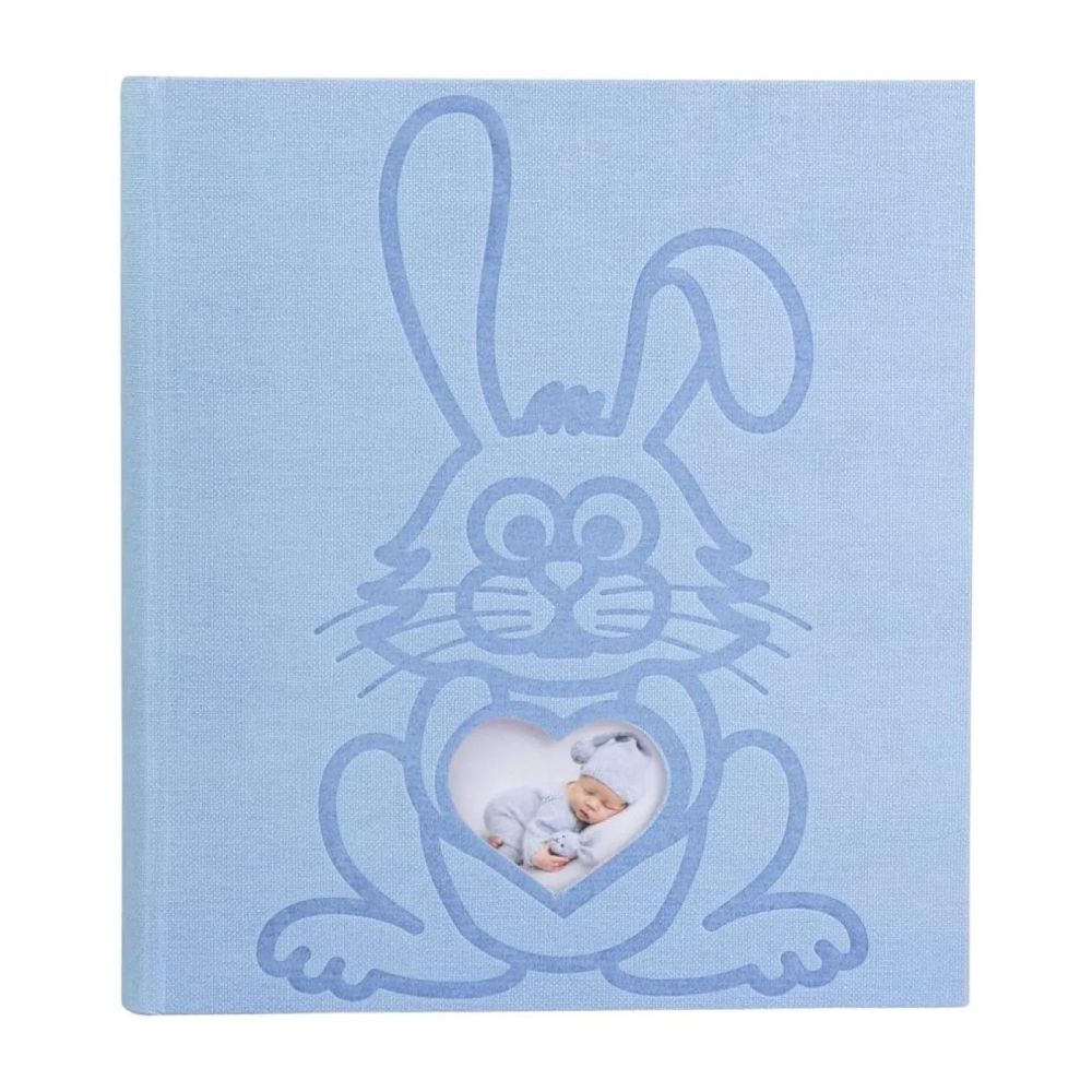Фотоалбум EXACOMPTA Teddy Rabbit за 300 снимки, бебешки, текстурир. корица, 60 стр., 290х320 мм, син