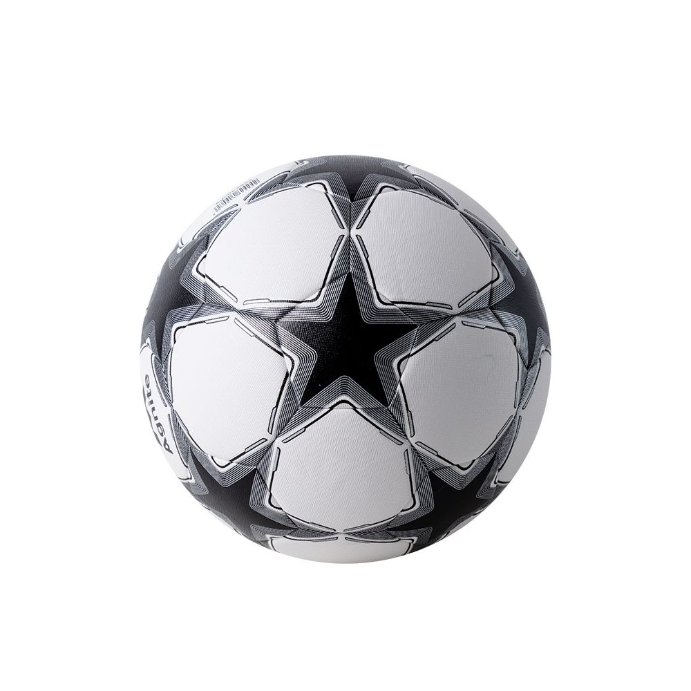 Футболна топка Deli Agnite F1231, размер 5, изкуствена кожа, черно-бяла, напомпана