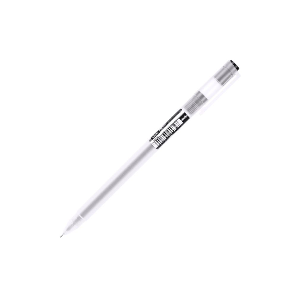 Гелова химикалка Deli EveryU EG67-BK, иглен връх 0.5 мм, черна