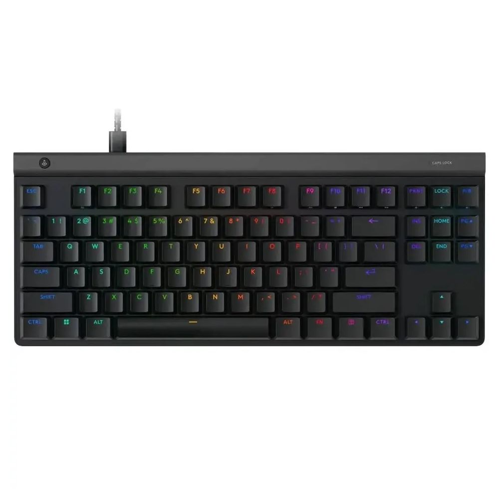 Геймърска клавиатура Logitech G515 TKL, USB, с кабел, с подсветка, черна