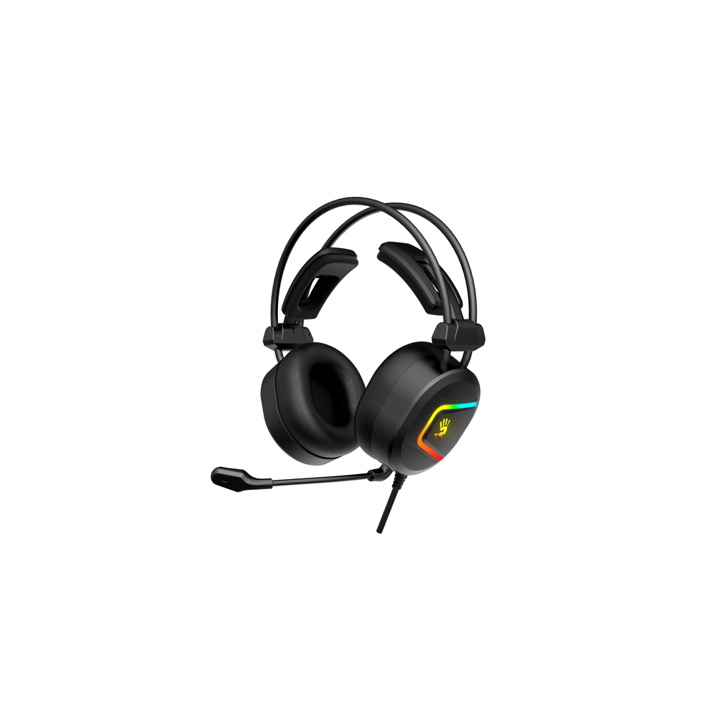 Геймърски слушалки A4TECH Bloody MC750, с микрофон, USB, кабел 2.3 м, черни