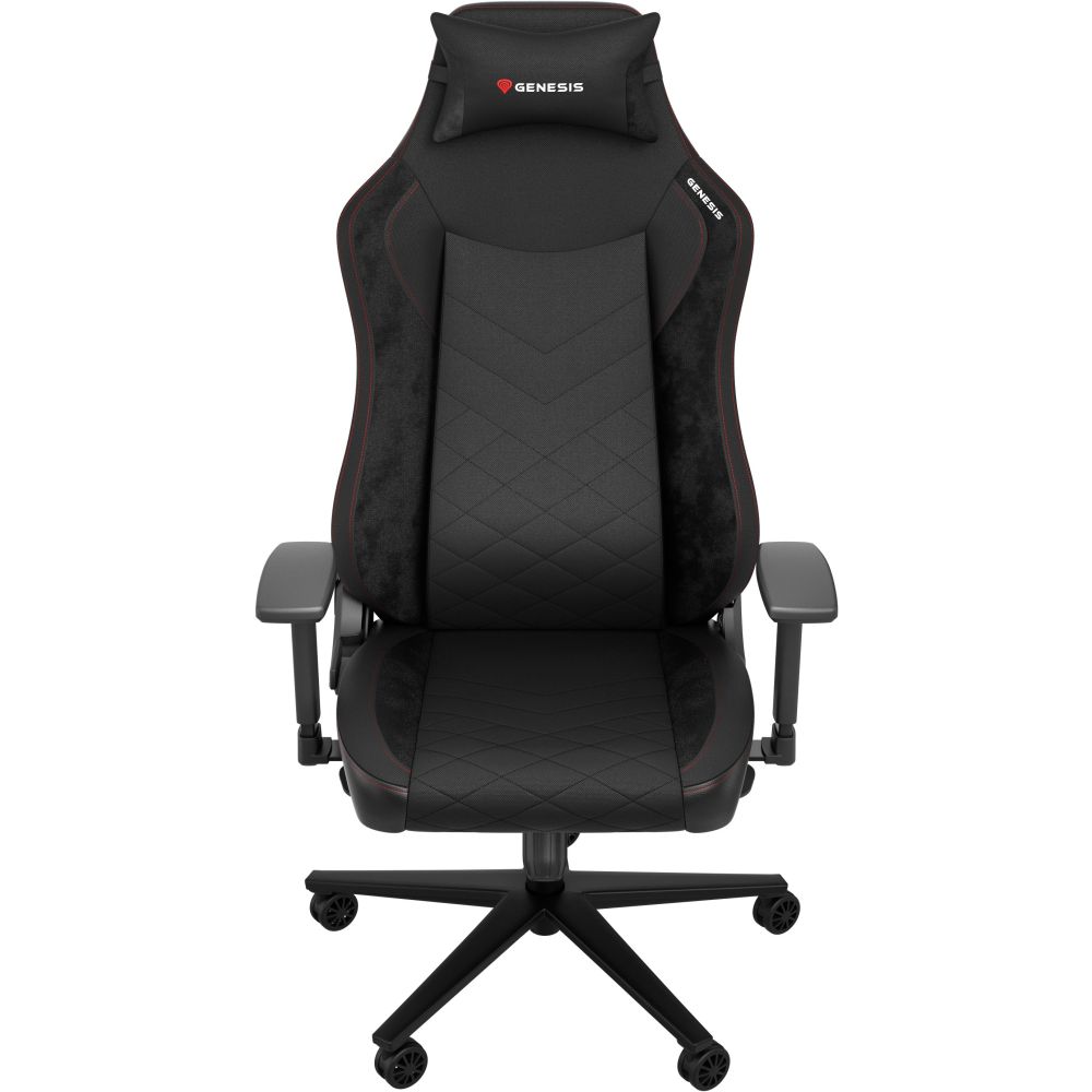 Геймърски стол Genesis Nitro 890 G2 еко кожа, PP база, регулируеми подлакътници, черен
