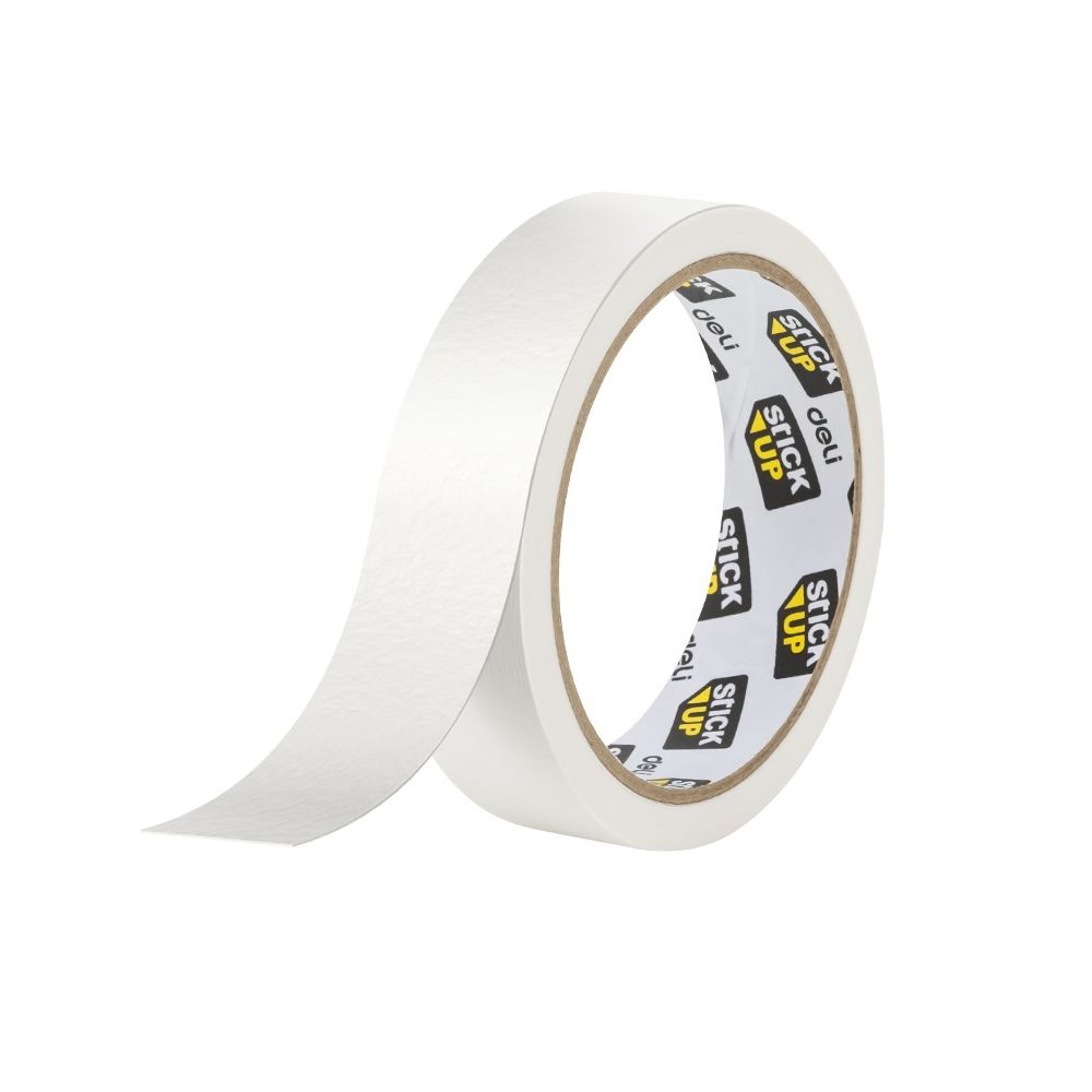 Хартиена лента Deli Stick Up EA513, 24 мм x 20 м, самозалепваща, бежова