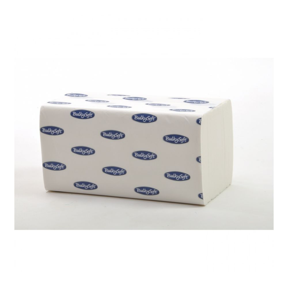 Хартиени кърпи за ръце Bulky Soft 84450, V сгъвка, 20.5х21.5см, 2 пласта, 200 къса