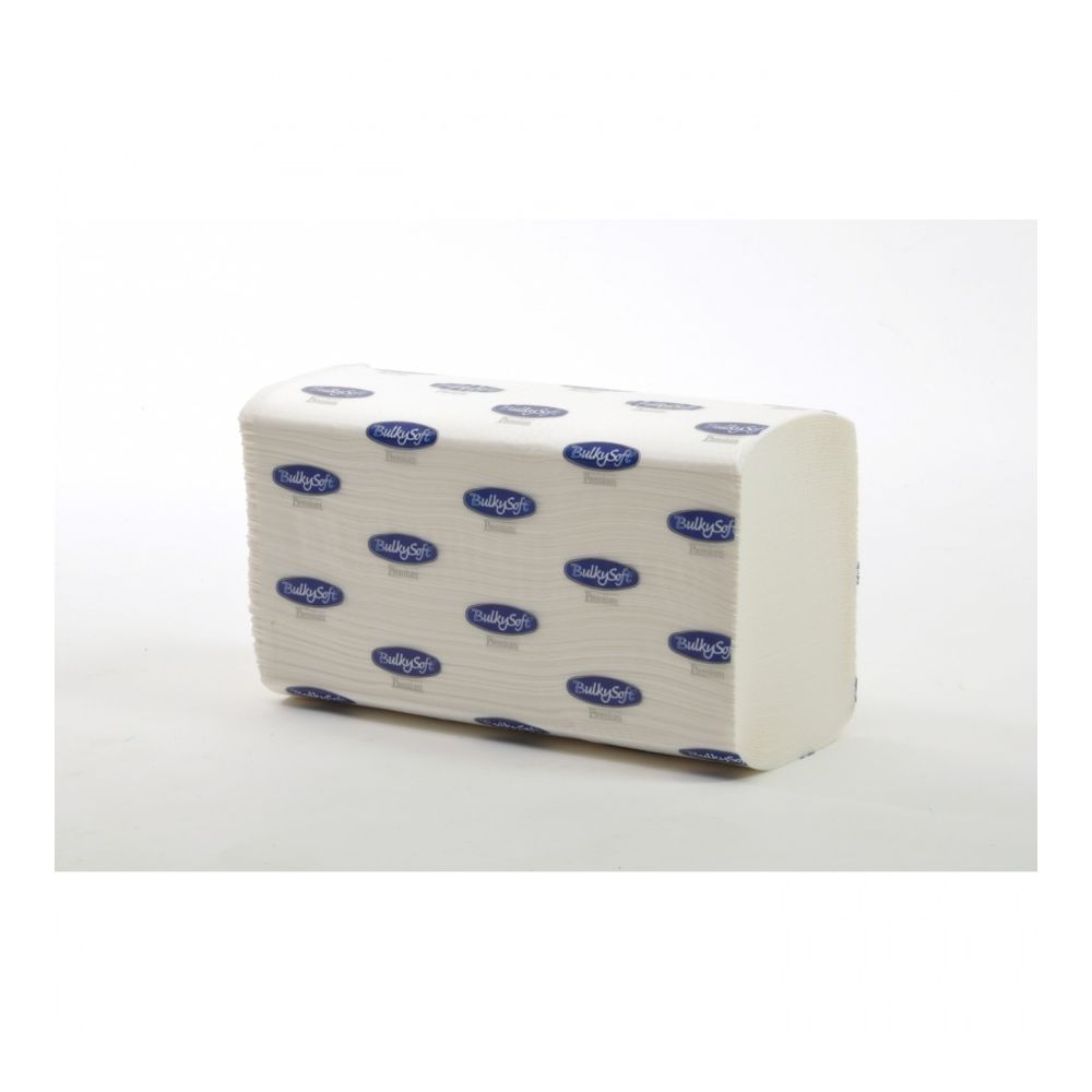 Хартиени кърпи за ръце Bulky Soft Premium 83380, Z сгъвка, 20.5х24 см, 2 пласта, 150 къса