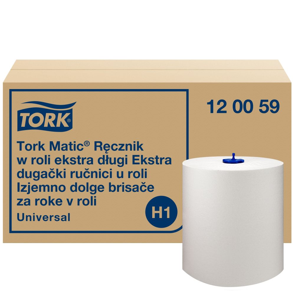 Хартиени кърпи за ръце на ролка Tork Matic Extra Long , H1, 1 пласт, 280 м
