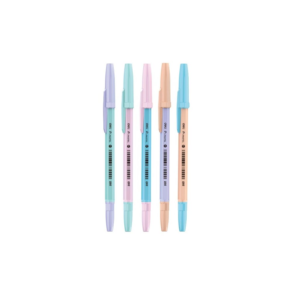 Химикалка Deli P-1 Pastel EQ66, 0.7 мм, синя